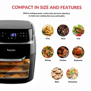 Innoteck 12L Digital Air Fryer Oven with Rotisserie