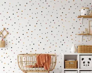 150 Mini Boho Chic Polka Dot Wall Stickers