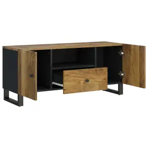 Berkfield TV Cabinet 105x33.5x46 cm Solid Wood Mango&Engineered Wood