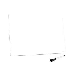 A3 Blank Dry Wipe Magnetic Whiteboard Fridge Board Magnet Signage Sheet With Marker Pen