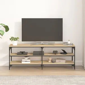 Berkfield TV Cabinet Sonoma Oak 140x30x50 cm Engineered Wood