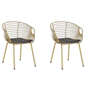 Bonneau Dining Chair (Set of 2) Gold