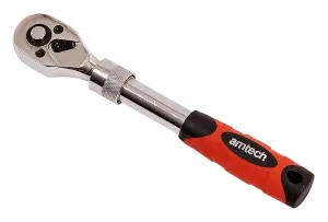 Amtech I3440 6mm (1/4") Heavy duty telescopic ratchet