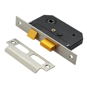 Nickel-plated Metal Bathroom Mortice latch