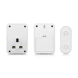 Byron 314 White Wireless Battery & mains-powered Door chime kit DBY-22314BS-KF