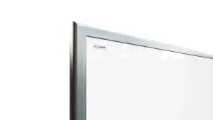 ALLboards Whiteboard dry erase magnetic surface, silver wooden frame 60x40 cm