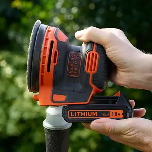 Black+Decker 18V 125mm 1.5 Li-ion POWERCONNECT Cordless Random orbit sander BDCROS18