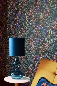 Next Multicoloured Brights Rich Rebel Eden Floral Wallpaper