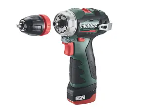 Metabo 12V PowerMaxx BS BL Q Brushless Right Angle Drill Screwdriver x1 2ah Set