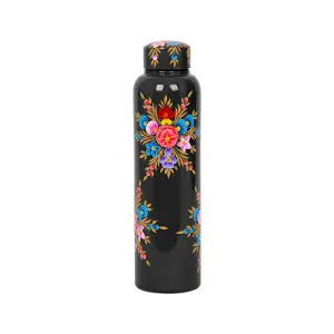 BillyCan Hand-Painted Picnic Water Bottle - 875ml - Carbon Pansy