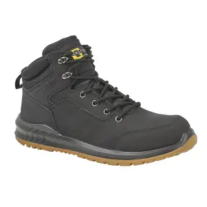 Grafters Mens Action Nubuck Safety Ankle Boots Black (6.5 UK)