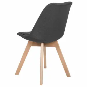 Otselic Upholstered Dining Chair (Set of 2) Dark Grey