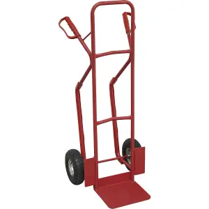 300kg Heavy Duty Lay Flat Sack Truck with Pneumatic Tyres and Steel Frame