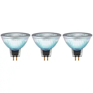 Ledvance LED MR16 Bulb 8W GU5.3 12V Dimmable Performance Class Cool White (3 Pack)