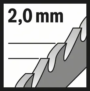 BOSCH T121BF Speed for Metal Jigsaw Blades (3/Pack) (To Fit: Bosch PST, GST, EasySaw & UniversalSaw Jigsaw Models)