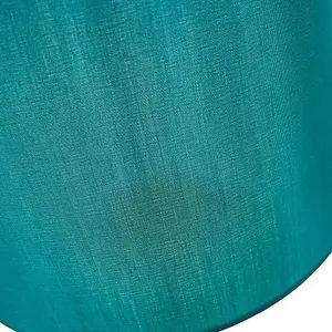 Traditionally Designed Small 8 Drum Lamp Shade in Unique Teal Faux Silk Fabric