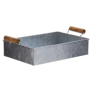 Maison by Premier Drummond Galvanised Steel Rectangular Tray