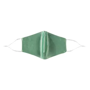 Termin8 Satin Silk, Lightweight Breathable, Washable & Festival Face Mask, Jade