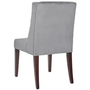 Philllip Solid Birch Upholstered Dining Chair (Set of 2) Mushroom Taupe