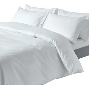 Homescapes White Egyptian Cotton Duvet Cover with Pillowcases 200 TC, King