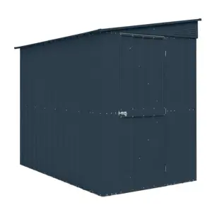 5 x 8 Pent Metal Garden Shed - Anthracite Grey (5ft x 8ft / 5' x 8' / 1.5m x 2.4m)