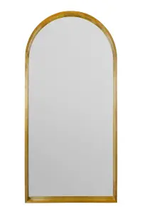 MirrorOutlet The Naturalis Solid Oak Framed Arched Leaner Wall Mirror 200CM X 100CM