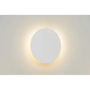 Lucide Eklyps Led Modern Wall Light 15cm - LED - 1x6W 3000K - White