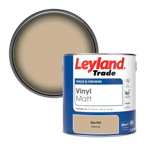 Leyland Trade Vinyl Matt Walls & Ceilings Emulsion Paint Sea Hut (PPG14-18) 2.5L