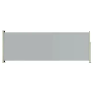 Berkfield Patio Retractable Side Awning 220x600 cm Grey