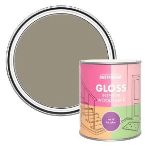 Rust-Oleum Cocoa Gloss Interior Wood Paint 750ml