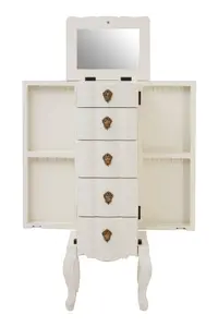 Loire 5 Drawer Small Chest White, Delivered Fully Assmbled