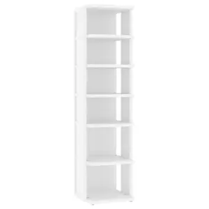 Shoe Cabinets 2 pcs White 27.5x27x102 cm Engineered Wood