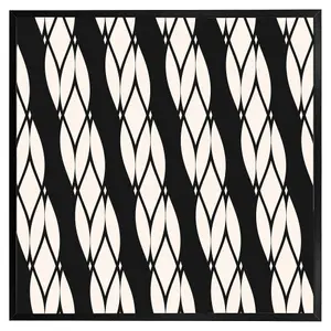 Geometric rope pattern (Picutre Frame) / 20x20" / Brown