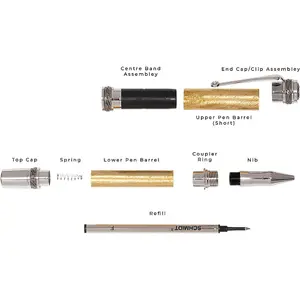 Majestic Crystal RollerBall Pen Kit