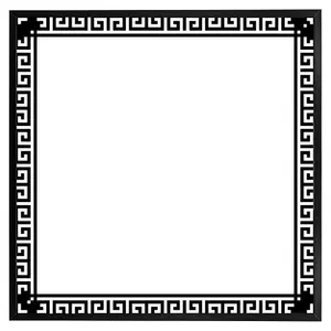 Greek key border frame (Picutre Frame) / 30x30" / Black