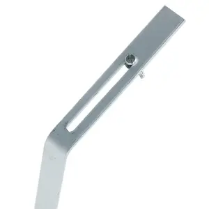 SPARES2GO Gutter Top Rafter Bracket Universal Galvanised Steel Fascia Support Fixings (Pack of 10, 300mm)