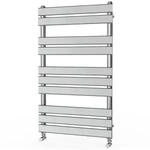 Rinse Flat Panel Chrome Towel Radiator Bathroom Heated Towel Rail 1000x600mm