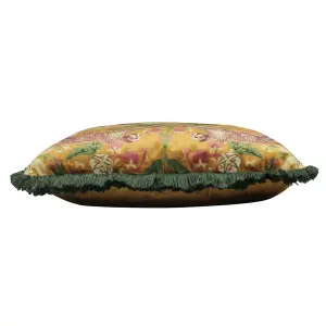 Paoletti Bexley Tropical Fringed Polyester Filled Cushion