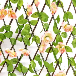 Gardenwize Solar Pink Flower 100 LED Trellis