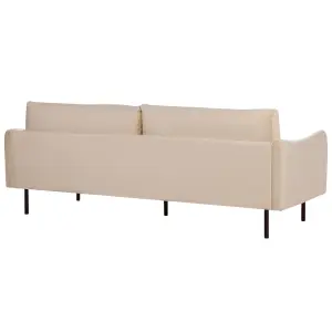 Velvet Living Room Set Beige VINTERBRO