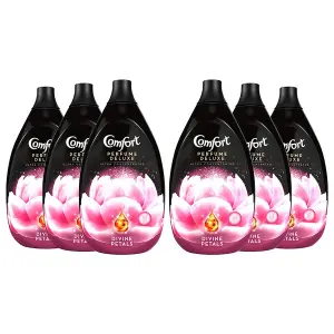 Comfort Perfume Deluxe Divine Petals Fabric Conditioner Pack of 6 x 870ml