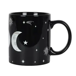 Something Different Triple Moon Mug Black/White (One Size)