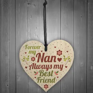 Red Ocean Nan Decorations Nan Hanging Wooden Plaque Nanny Gift For Birthday Christmas Keepsake