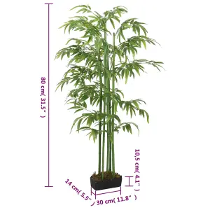 Artificial Bamboo Tree 240 Leaves 80 cm Green