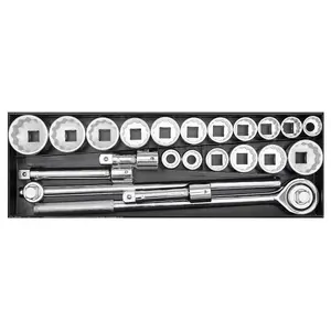 Sealey Socket Set 22pc 3/4" Square Drive 12 Point WallDrive Duo Metric AK259/CRV