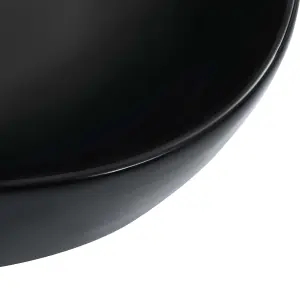 Berkfield Wash Basin 45.5x32x13 cm Ceramic Black