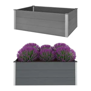 Berkfield Garden Raised Bed WPC 150x100x54 cm Grey