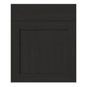 GoodHome Verbena Matt charcoal Shaker Door & drawer 600mm