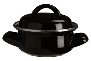 Essentials by Premier Porter Black Enamel Mini Casserole Dish