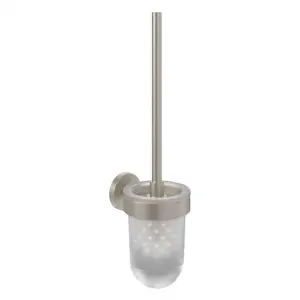 Villeroy & Boch Elements Tender Toilet Brush Set Matt Brushed Nickel